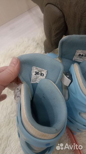 Коньки детские раздвижные 34 37 для девочки