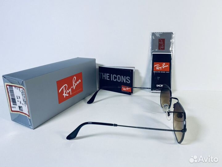 Очки Ray Ban Octagonal RB 3556 004/51 коричневые