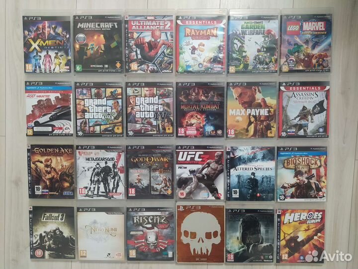 Большой выбор игр для PS3 (200+ дисков)