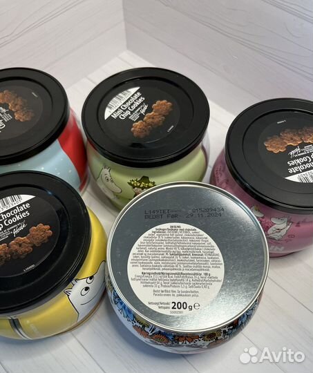 Печенье шоколадное Moomin в жестяной банке