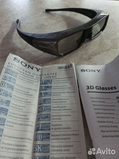 3d очки sony новые
