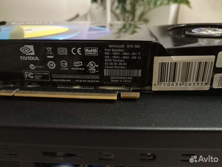 Видеокарта GTX260