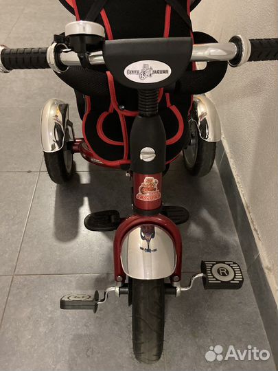 Детский трехколесный велосипед Funny Jaguar бордо