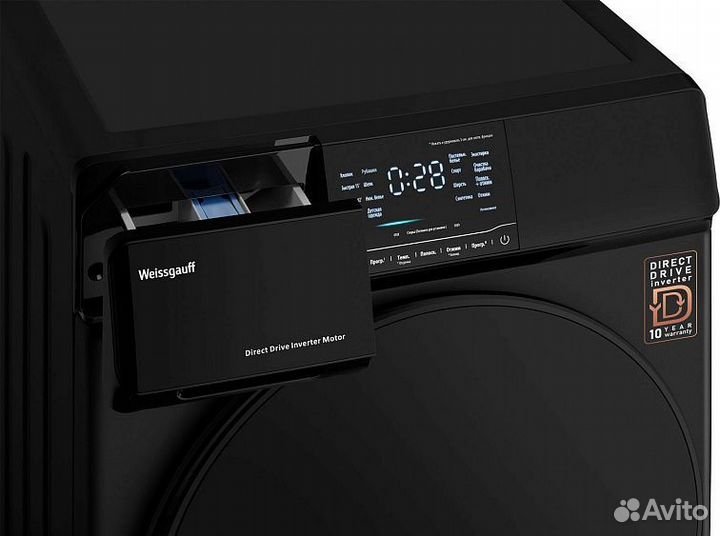 Стиральная машина weissgauff WM 4927 Direct Drive Inverter Premium Matt Black