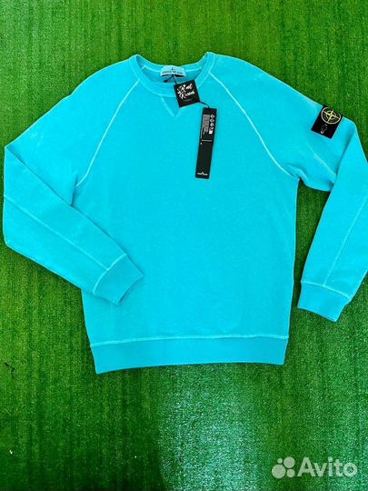 Stone Island Logo Patch Crewneck Sweatshirt