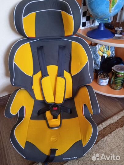 Детское авто кресло мишутка