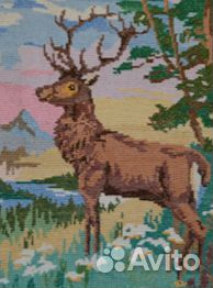 Картина вышитая крестиком ручная работа