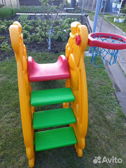 Детская горка пластиковая уличная бу