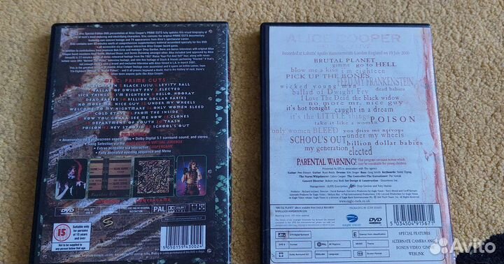 DVD диски alice cooper