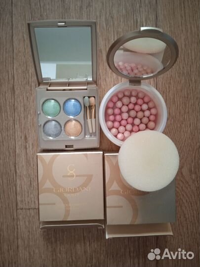 Мерцающая пудра и тени 3 вида