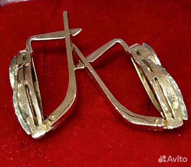 Серьги золотые 583 пробы СССР