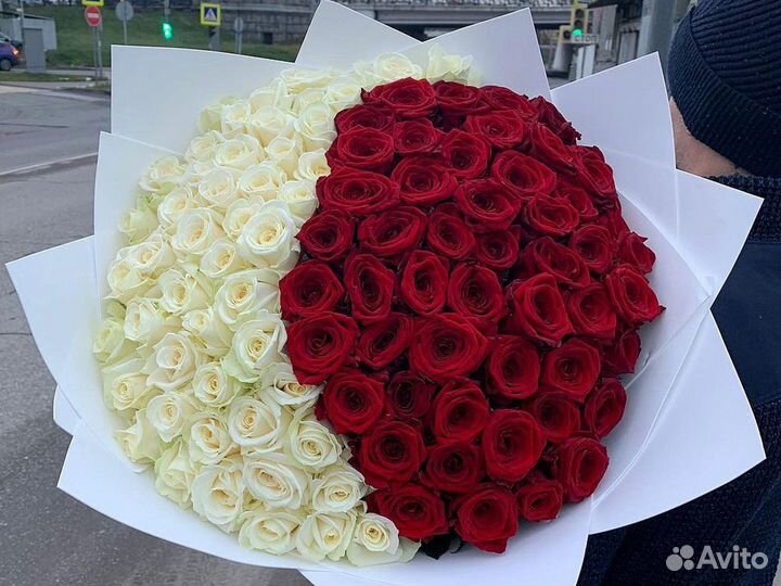 Розы, 101 роза, цветы оптом, доставка цветов