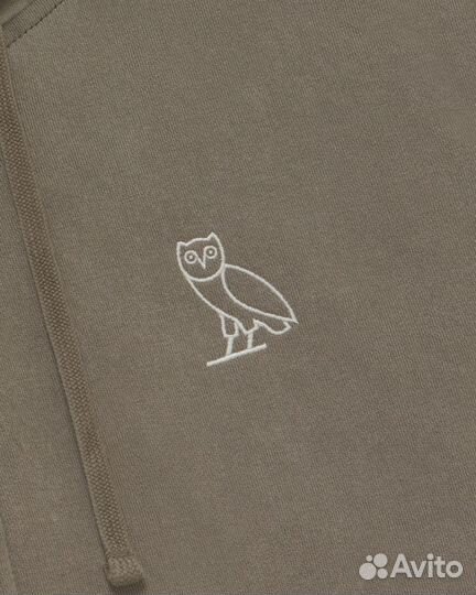 OVO garment dyed full-ZIP hoodie