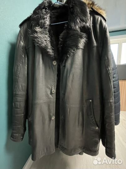 Мужской кожаный френч