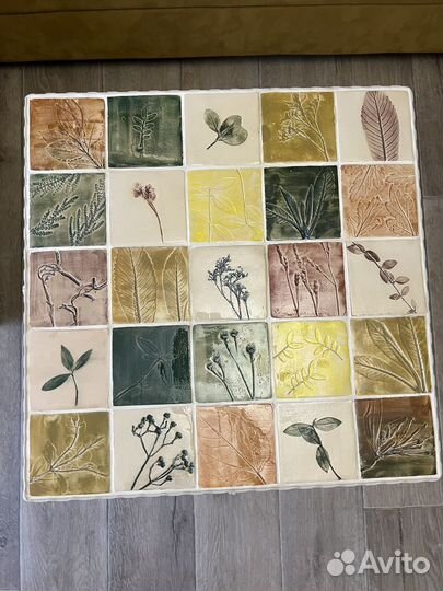 Кованный стол С керамическрй плиткой ручной работы