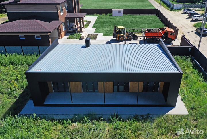 Вертикаль 0,2 classic 0,5 Rooftop Бархат с пленкой RAL 9005 черный