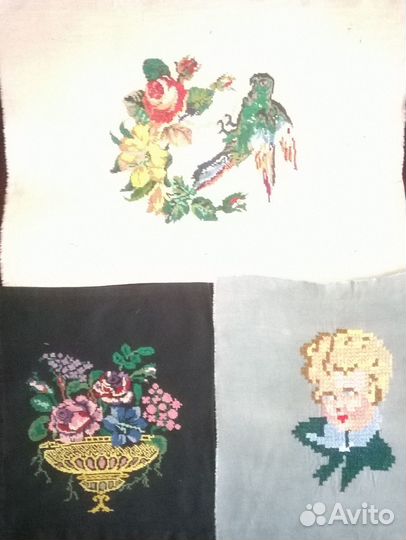 Старинная вышивка крестиком- картины и вышиванка