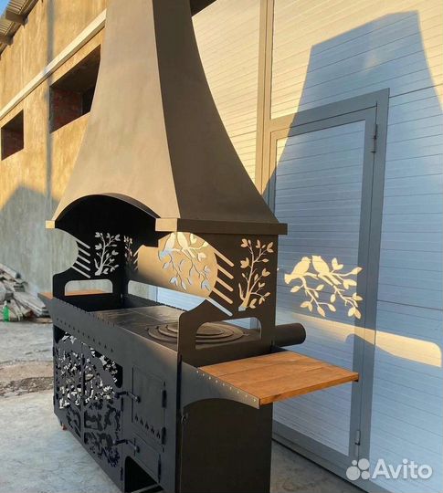 Мангал с вытяжкой