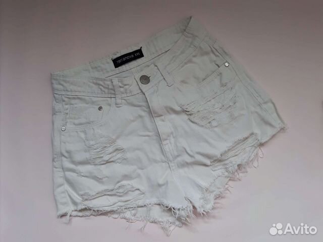 Летние белые шорты на девочку р 40 xs гранж