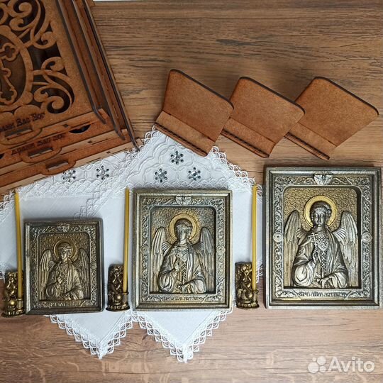 Икона Ангел Хранитель подарочная упаковка 3d объем