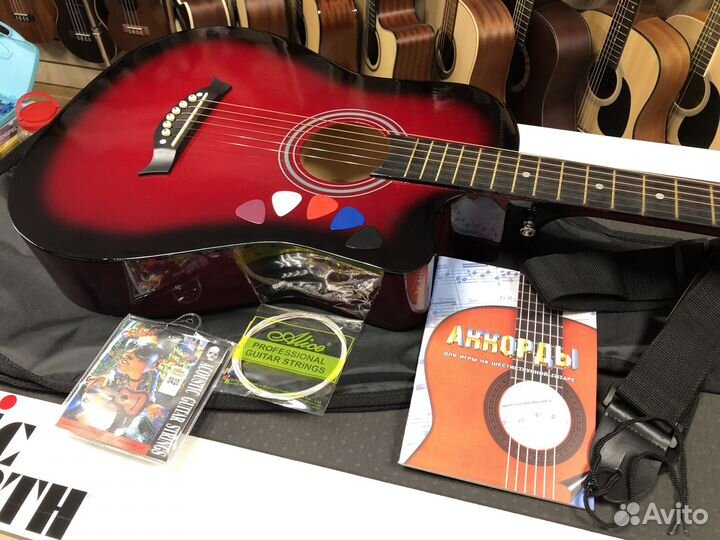 Гитара для начинающих + комплект