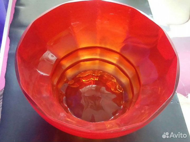 Ваза для фруктов богемия