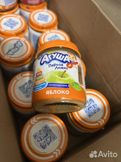 Фруктовое пюре агуша