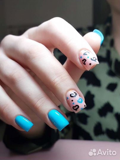 Маникюр + гель лак фиксированный price.Наращивание