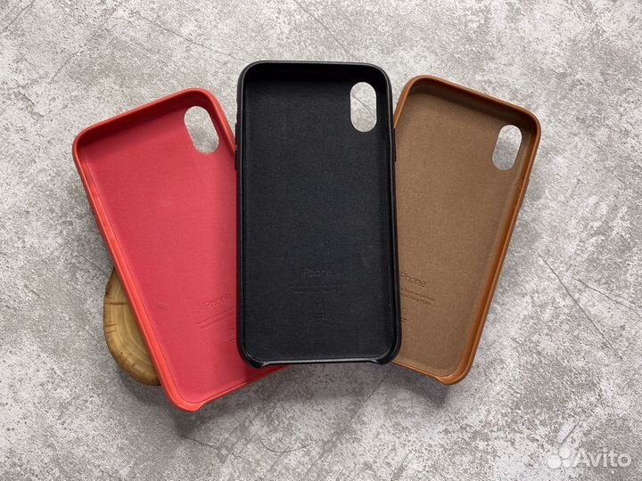 Чехол на iPhone кожаный