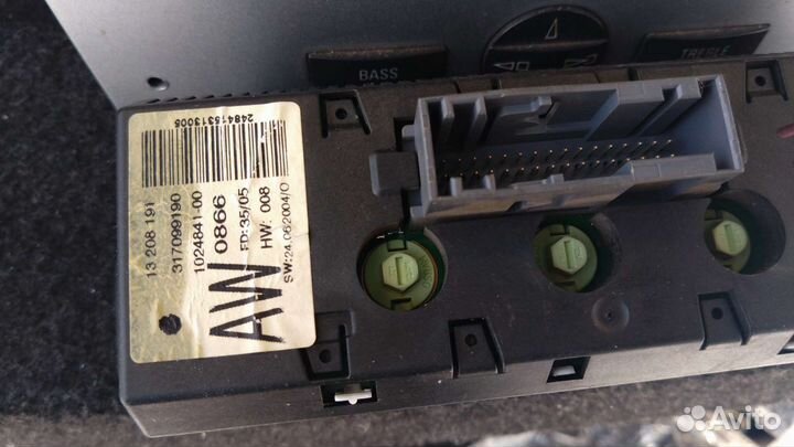 Магнитола Opel Corsa Meriva