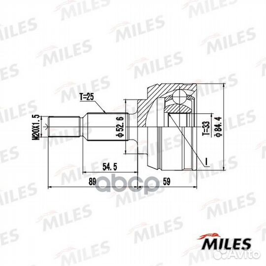 ШРУС наружный renault duster/fluence 1.5DCI-2.0