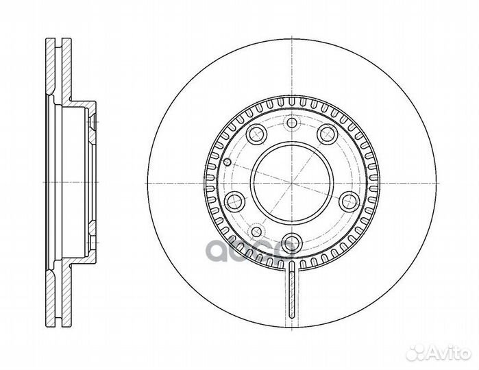 Диск тормозной вентилируемый G-brake GR-20209