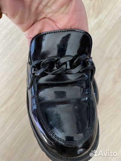 Лоферы туфли школьные для девочки 37