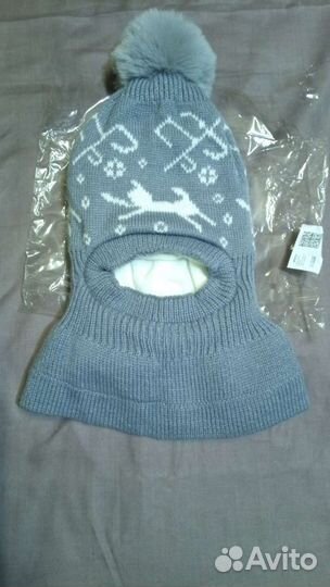 Шапка шлем для мальчика,новая, зима.5 лет