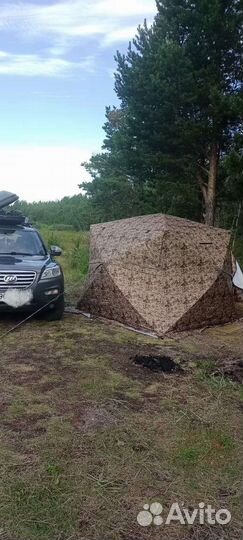 Палатка зимняя медведь cube 4