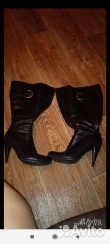 Сапоги кожаные