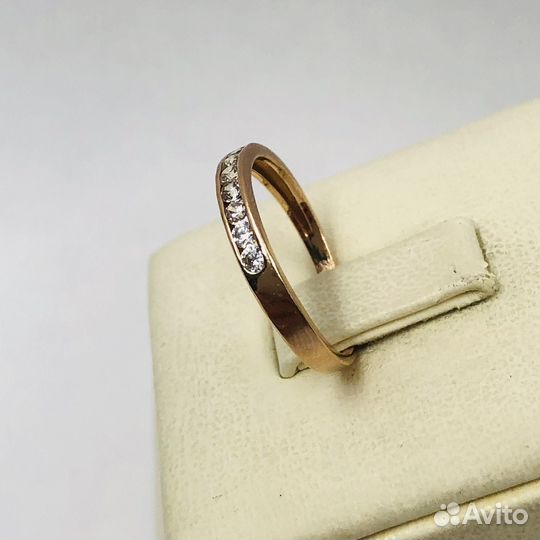 Золотое кольцо Дорожка с фианитами