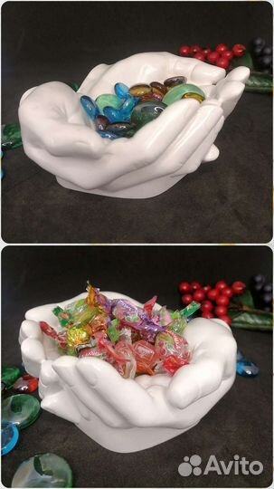 Ладони, руки, статуэтка, подсвечник, подарок