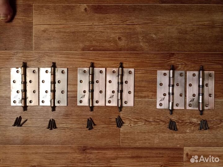 Дверные петли 6 шт Б/у