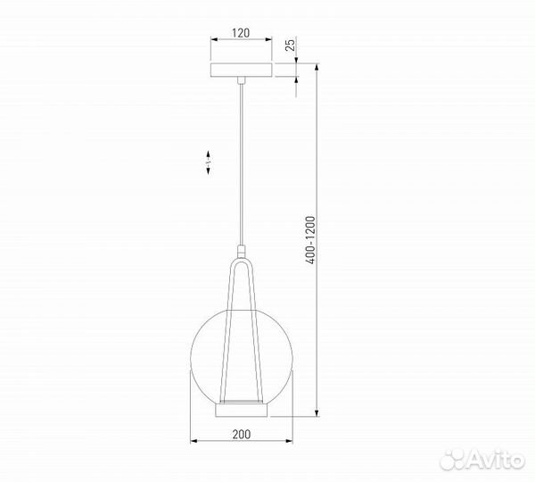 Подвесной светильник Eurosvet Frasco 50267/1 LED черный