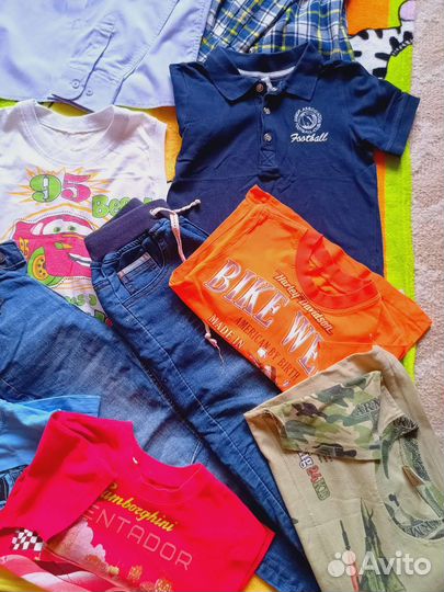 Продам вещи б/у для мальчика пакетом размер 110