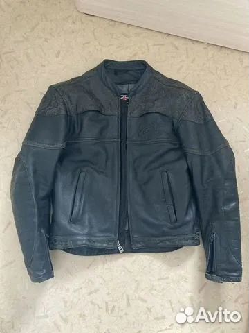 Мотокуртка кожаная мужская