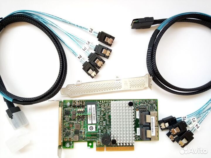 Raid Контроллеры LSI SAS 9267-8i +ключ и кабеля