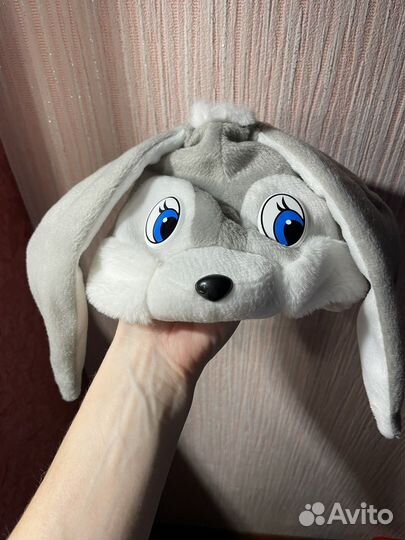 Шапочка-зайчик новогодний костюм