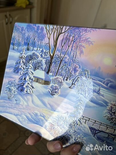 Доска разделочная стеклянная