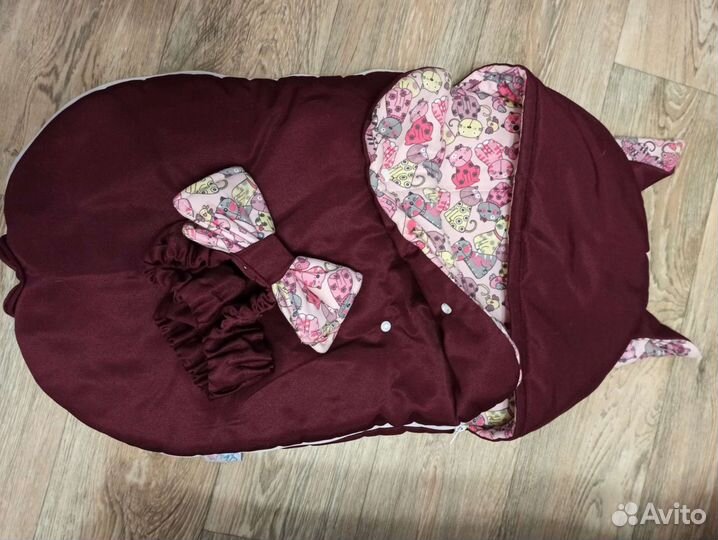 Конверт на выписку для девочки осень