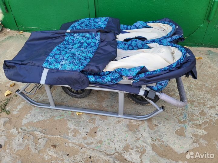 Коляска санки для двойни (погодок)