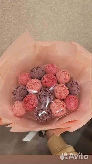 Букет из шоколадных пионов