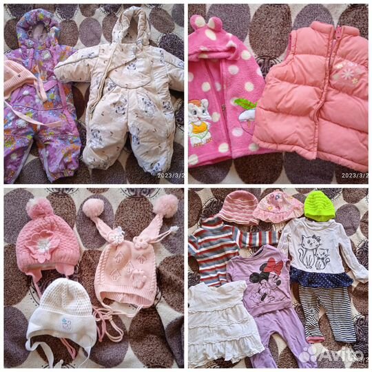 Детские вещи на девочку пакетом 80 86