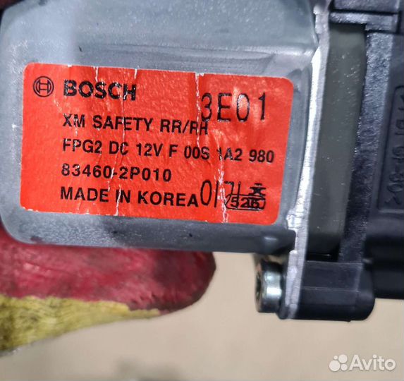 Эл.двиг стеклоподъемника двери Kia Sorento 2 рест